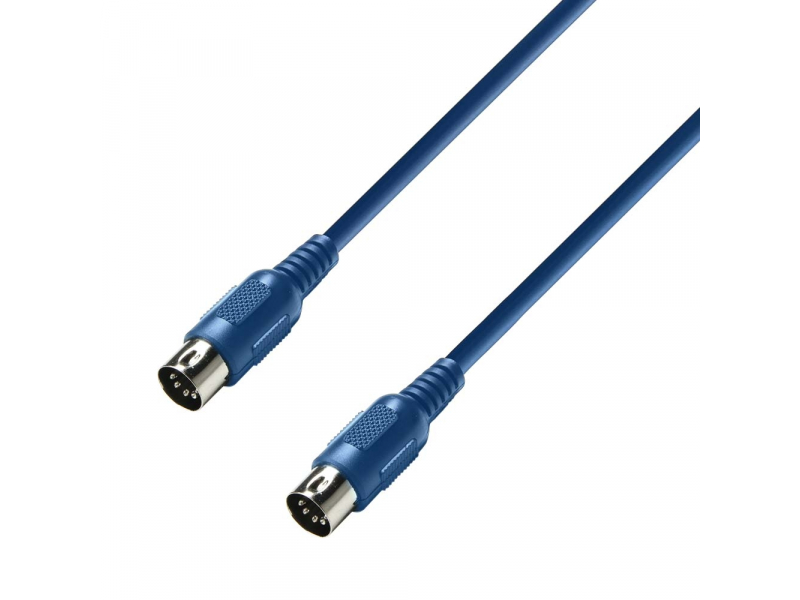 ADAM HALL K3MIDI0075BLU Kabel midi 0,75 m niebieski